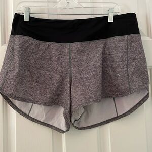 Lululemon Gray shorts with back zip pocket.  Size 10
